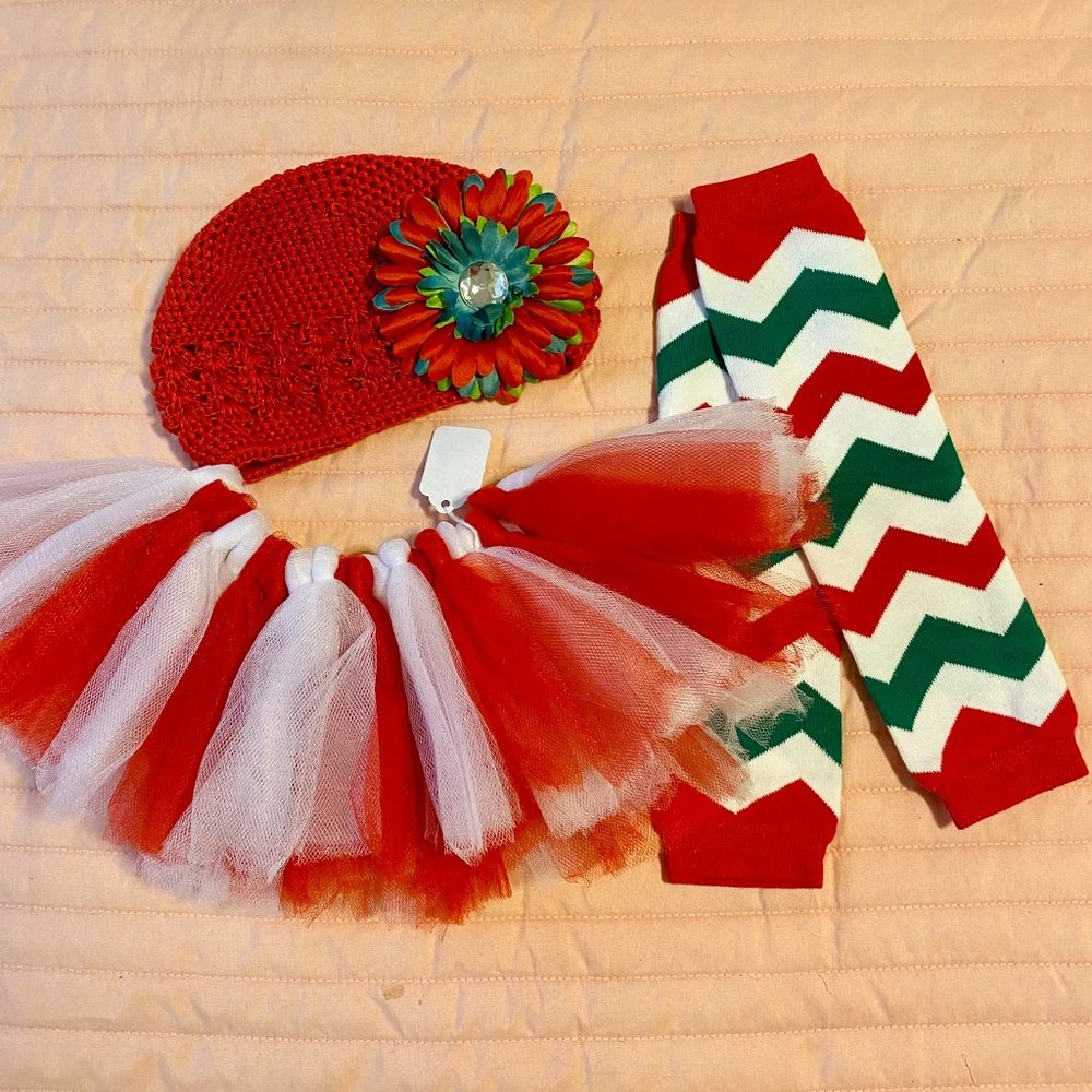 Handmade 6-18Months TuTu, Legwarmer , & Bow Set! ❤️